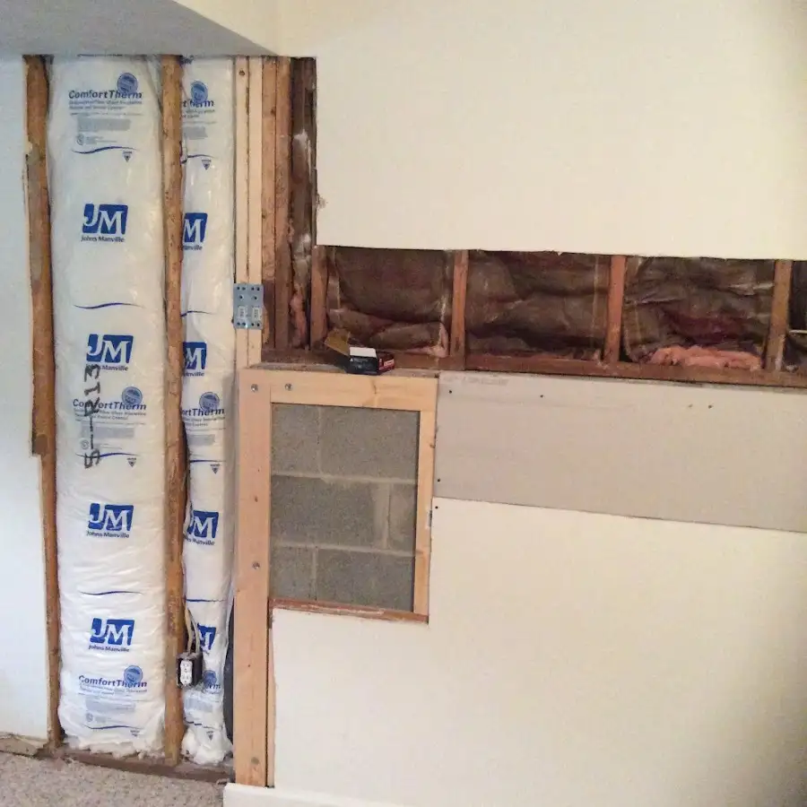 Wall insulation replacement during Structural Drying in Fleming Island